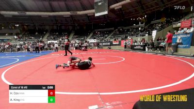 77 lbs Consi Of 16 #2 - Hudson Cox, Moen Wrestling Academy vs Avery King, Kansas Young Guns