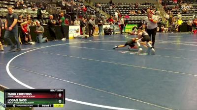 75 lbs Quarterfinal - Mark Crimmins, Sebolt Wrestling Academy vs Logan Gass, Moen Wrestling Academy