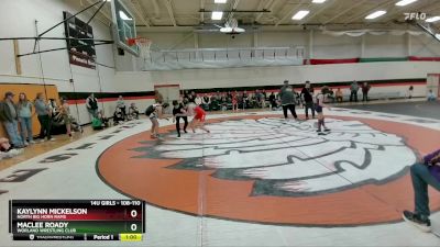 108-110 lbs Cons. Semi - Kaylynn Mickelson, North Big Horn Rams vs Maclee Roady, Worland Wrestling Club