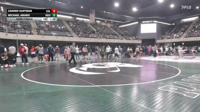 115 lbs Semifinal - Zander Hartman, Carlisle vs Michael Amaro, Woodbridge Township