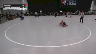 92 lbs Cons. Rd Of 16 - Graham Hemmersbach, LaCrosse Area Wrestlers vs Jase Kratt, Summit Wrestling Academy
