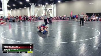 157 lbs Semis & Wb (16 Team) - Keaton Vessells, SD Blue vs Brenden Bolling, Capitian Nebraska (A Team)