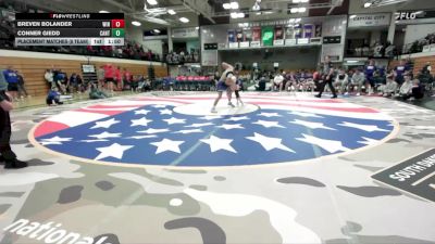 157 lbs Placement Matches (8 Team) - Conner Giedd, Canton vs Breven Bolander, Winner