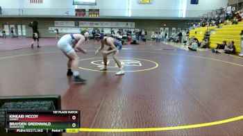 157 lbs 1st Place Match - Brayden Greenwald, Warrenton vs Kinkaid McCoy, Sunset