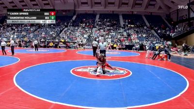 1A-113 lbs Champ. Round 1 - DaMontae Holland, McIntosh County Academy vs Caden Spires, Dodge County