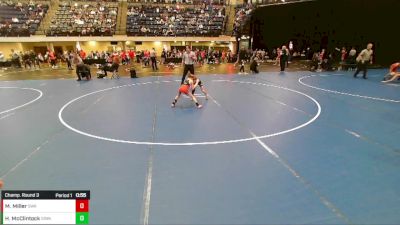 Boys 3rd-4th Grade - 49 Champ. Round 3 - Mason Miller, Sebolt Wrestling Academy vs Haze McClintock, Iowa