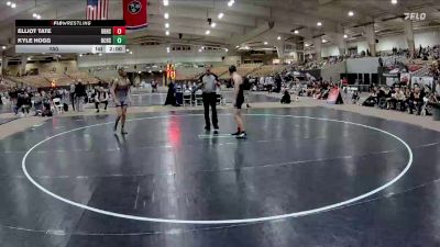 150 lbs 2nd Wrestleback (8 Team) - Elliot Tate, Dobyns Bennett High School vs Kyle Hogg, Bradley Central High School