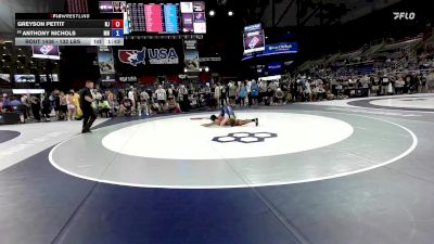 132 lbs Champ. Rd Of 32 - Greyson Pettit, NJ vs Anthony Nichols, MN