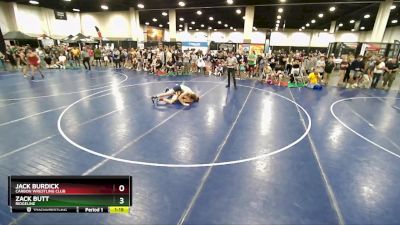 144 lbs Cons. Round 3 - Jack Burdick, Carbon Wrestling Club vs Zack Butt, Ridgeline