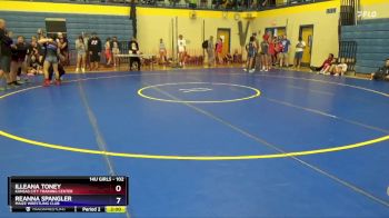 102 lbs Round 3 - Illeana Toney, Kansas City Training Center vs Reanna Spangler, Maize Wrestling Club