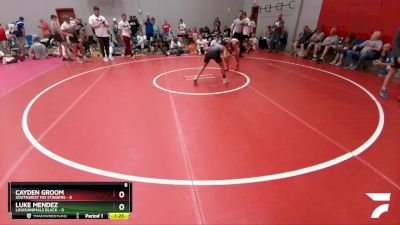98 lbs Round 3 (8 Team) - Cayden Groom, Southwest MO Stingers vs Luke Mendez, Louisianimals Black