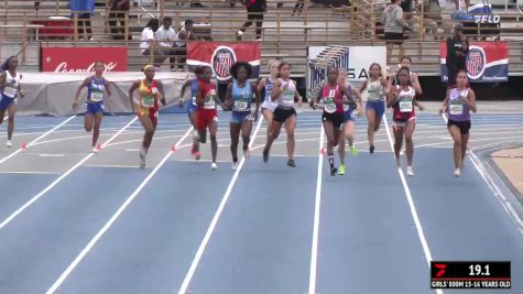 Youth Girls' 800m, Finals 2 - Age 15-16