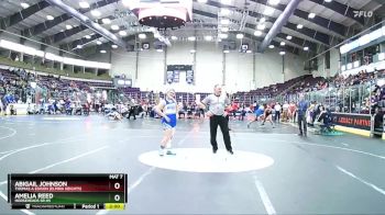 185 lbs Quarterfinal - Abigail Johnson, Thomas A Edison (Elmira Heights) vs Amelia Reed, Horseheads Sr HS