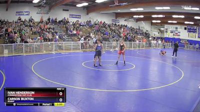 114 lbs Quarterfinal - Ivan Henderson, Cornerstone Mat Club vs Carson Buxton, Banks