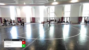 174 lbs Consi Of 8 #2 - Xavier Preston, Roanoke College vs Cortilius Vann, Morgan State