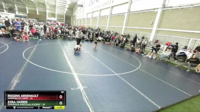 71 lbs Round 2 (4 Team) - Riggins Arsenault, Warriors Of Christ vs Ezra Harris, Sanderson Wrestling Academy