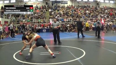 112 lbs Round 1 - Mia Skinner, Wilmington Ladies Freestyle Wr vs Isabella Trujillo, Elyria