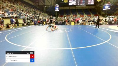 112 lbs Rnd Of 16 - Kinzie Williams, ID vs Lilli Cooper, IA