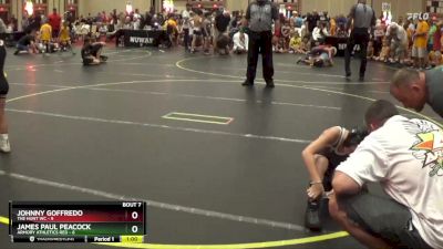 56 lbs Semis & 1st Wrestleback (8 Team) - James Paul Peacock, Armory Athletics Red vs Johnny Goffredo, The Hunt WC