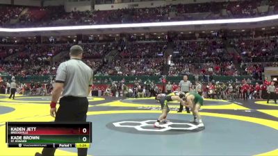 D1-132 lbs Quarterfinal - Kaden Jett, Brecksville vs Kade Brown, St. Edward