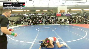 107 lbs Semifinal - Sophie Mraz, Derby/Oxford/Holy Cross vs Jocelyn Sanchez, Bridgeport Co-op