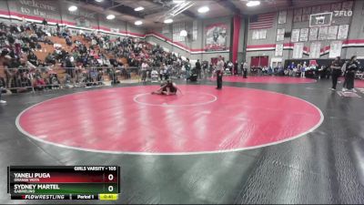 105 lbs Cons. Round 4 - Sydney Martel, Gabrielino vs Yaneli Puga, Orange Vista