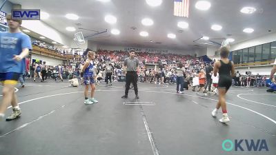 74 lbs Rr Rnd 1 - Zanique Miller, Cowboy Wrestling Club vs Kaceleigh Taylor, Harrah Little League Wrestling