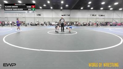 46 lbs Rr Rnd 3 - Slader Gibson, Texas Thunder vs Theseus Yang-Elson, Untouchables 9U