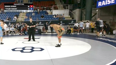 144 lbs Cons. Sub-rd Of 32 - Sergio Gomez, California vs Tyler Yancey, Texas