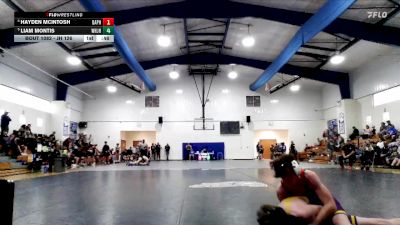JH 126 lbs Semifinal - Hayden McIntosh, Daphne JH vs Liam Montis, West Harrison JH