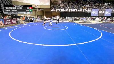 Girls 3A 170 lbs Cons. Round 5 - Girett Perez-Espitia, Thomas Jefferson (Girls) vs Piper Kunnap, Sedro-Woolley (Girls)