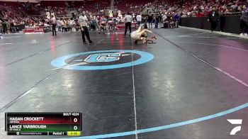 4A 127 lbs Cons. Round 2 - Lance Yarbrough, St Pius X vs Hagan Crockett, Artesia