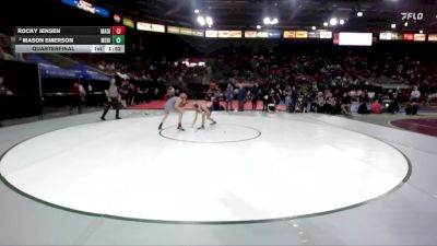 6A 106 lbs Quarterfinal - Rocky Jensen, Madison vs Mason Emerson, Meridian
