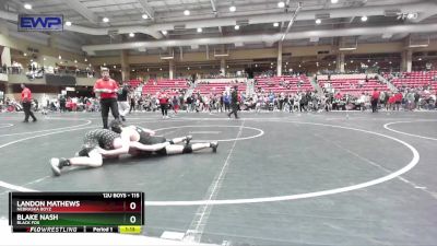 115 lbs 1st Place Match - Landon Mathews, Nebraska Boyz vs Blake Nash, Black Fox