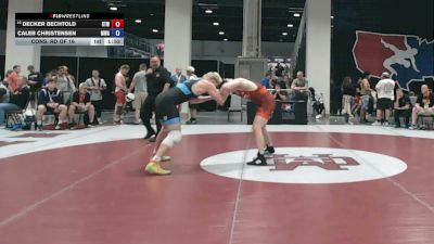 92 kg Cons. Rd Of 16 - Decker Bechtold, Steller Trained Wrestling vs Caleb Christensen, Moen Wrestling Academy