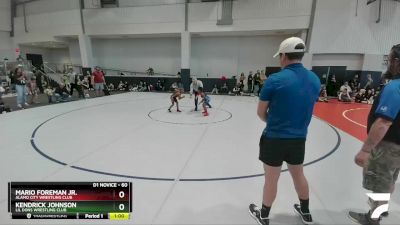 60 lbs Cons. Round 1 - Mario Foreman Jr., Alamo City Wrestling Club vs Kendrick Johnson, Lil Dons Wrestling Club