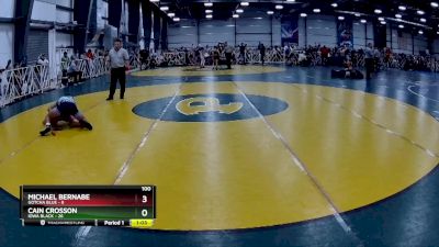 100 lbs Rd# 6- 9:00am Saturday Final Pool - Cain Crosson, Iowa Black vs Michael Bernabe, Gotcha Blue