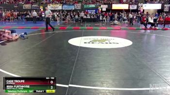 AA - 152 lbs Semifinal - Cade Troupe, Flathead vs Irish Furthmyre, Great Falls / MSDB