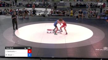 152 lbs Cons 32 #1 - Tyler Sandusky, Indiana vs Murphy Beyer, Wisconsin