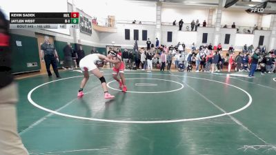 165 lbs Semi To 9th - Kevin Sadek, North Attleborough vs Jaylen West, Whitman-Hanson