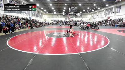 113 lbs Quarterfinal - Dante Cavallo, Stratford vs Angel Stimson, East Lyme/Norwich Tech