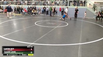 86 lbs Cons. Round 3 - Carter Rice, Mat-Su Matmen vs Tanner Lohse, Cordova Pounders Wrestling Club