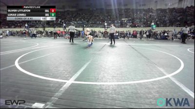 73 lbs Consi Of 8 #2 - Oliver Littleton, Collinsville Cardinal Youth Wrestling vs Lukas Lomeli, Shelton Wrestling Academy