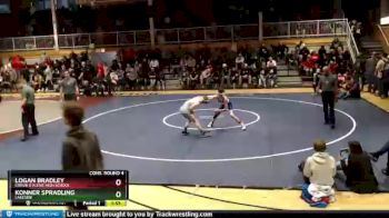 106 lbs Cons. Round 4 - Logan Bradley, Coeur D`Alene High School vs Konner Spradling, Lakeside