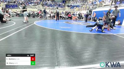 46 lbs Semifinal - Easton Watters, Husky Wrestling Club vs Winston Story, Hutchinson