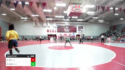 165 lbs Consi Of 8 #1 - Alaa Aly, Edinboro - Unatt vs Conor Holm, Cleveland State - Unatt