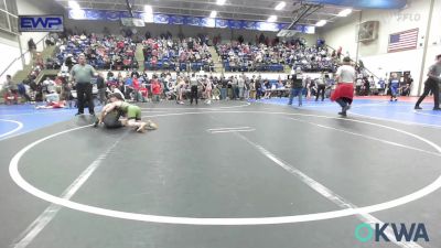 75 lbs 3rd Place - Lincoln Lamho, Wagoner Takedown Club vs Michael Valdez, Black Fox Wrestling Club