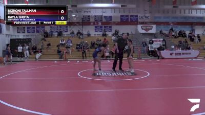 110 lbs Quarterfinal - Nizhoni Tallman, Evergreen State vs Kayla Shota, University Of Providence