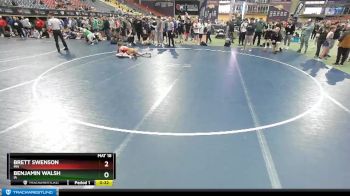 106 lbs Cons. Semi - Brett Swenson, MN vs Benjamin Walsh, IA