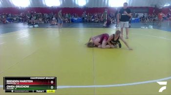 120 lbs Round 4 (16 Team) - Owen Gruchow, WCAABE vs Brenden Marstein, Princeton